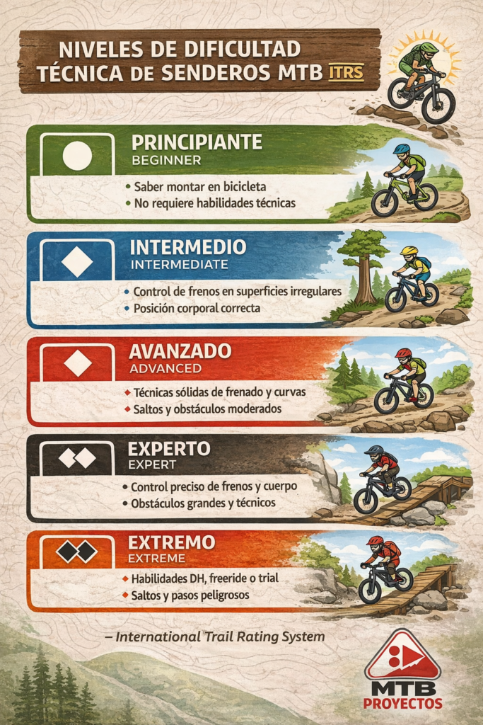 Como clasificar las rutas por niveles de dificultad dificultad mtbproyectos